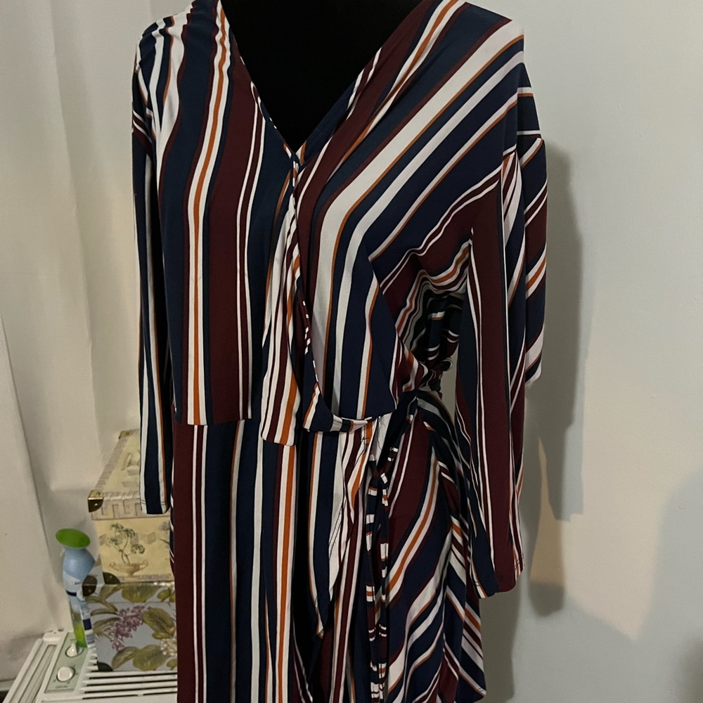 Striped dress.